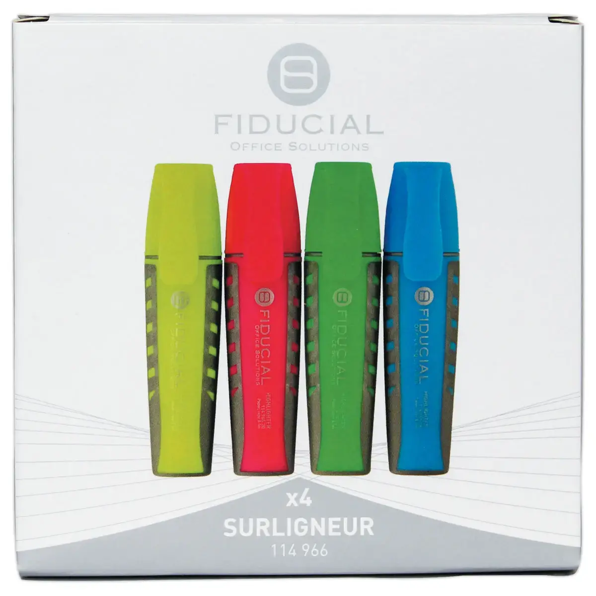 4 Surligneurs colorés - Fiducial
