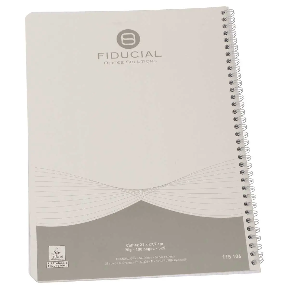 Cahier &agrave; spirales A4 - 100 pages - 5x5 - FIDUCIAL 