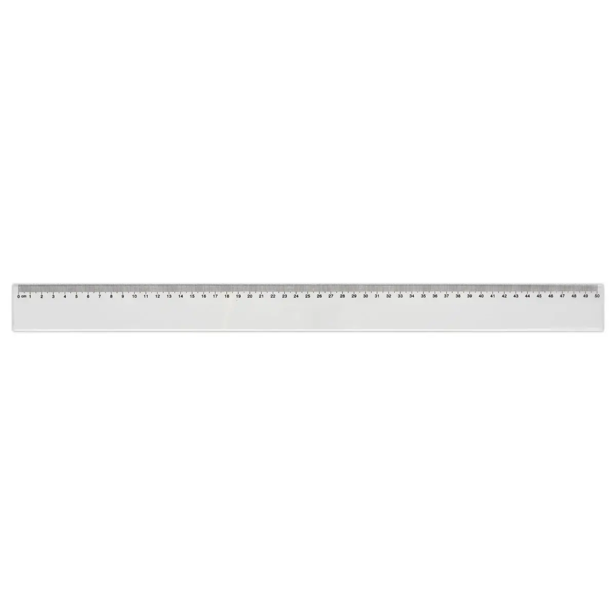 R&egrave;gle de bureau simple en plastique - 50 cm 