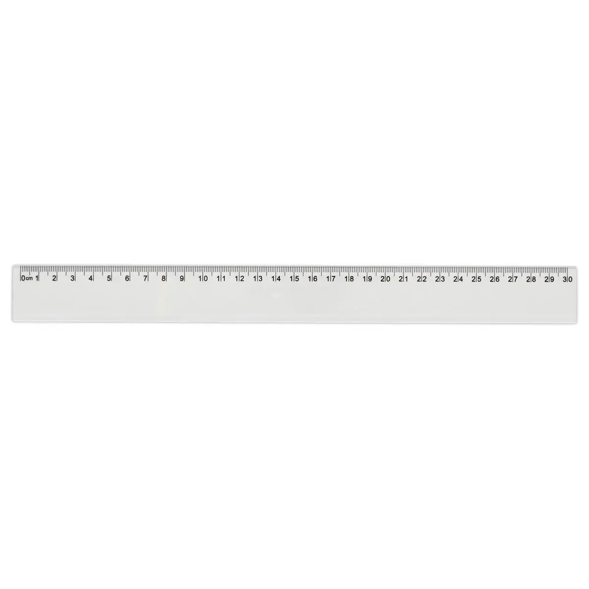 R&egrave;gle de bureau simple en plastique  - 30 cm 