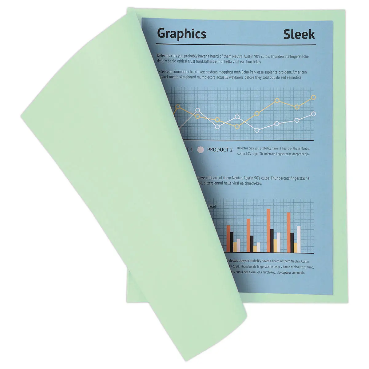 100 Chemises A4+ - Vert pastel - 220g - FIDUCIAL OFFICE SOLUTIONS