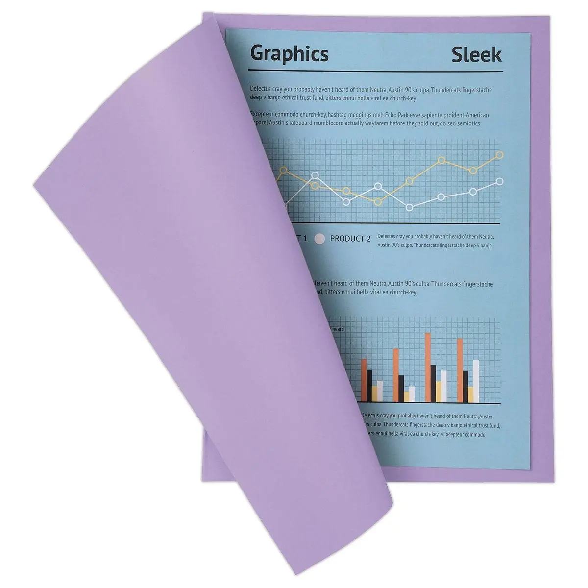 100 Chemises A4+ - violet pastel - 220g - FIDUCIAL OFFICE SOLUTIONS 