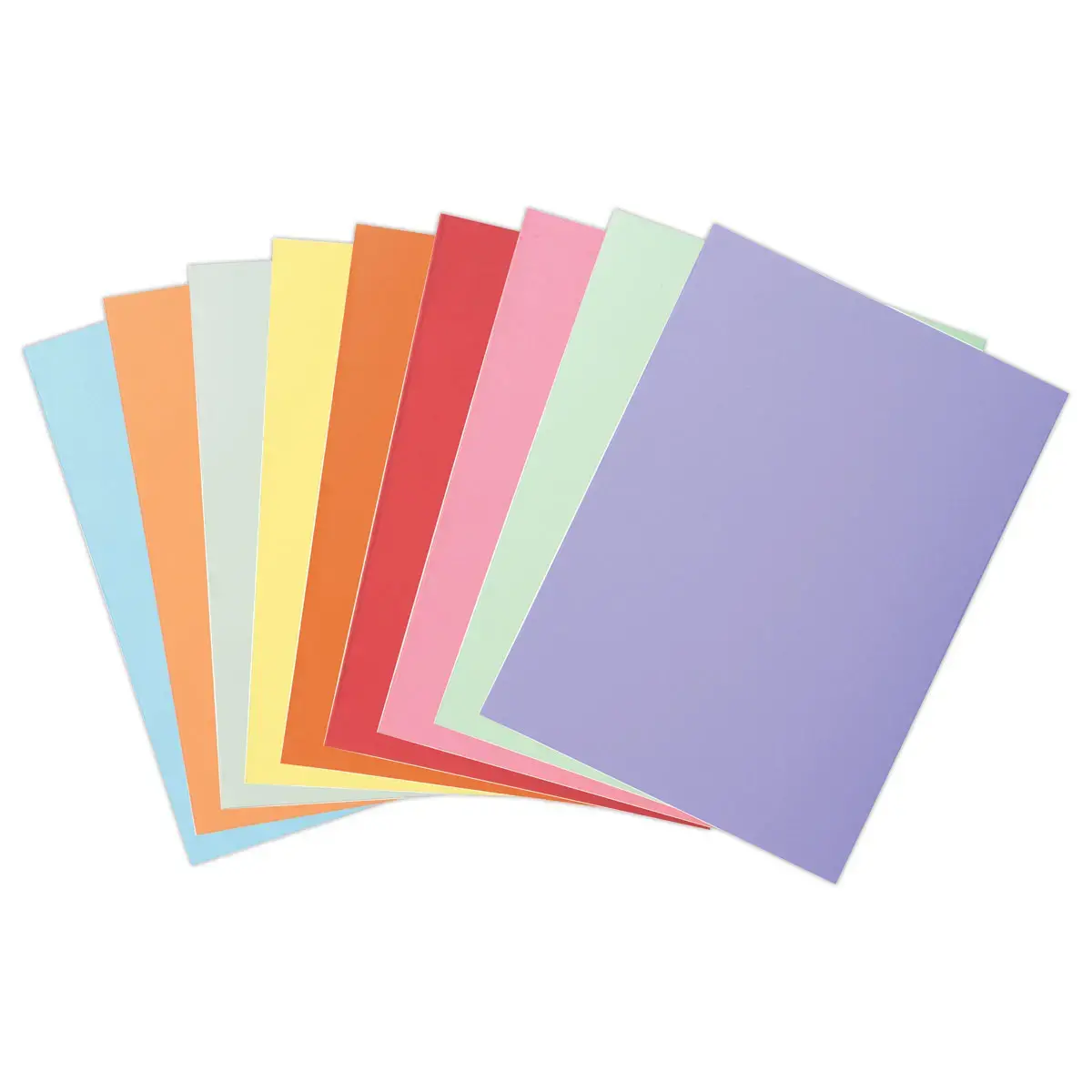 250 Sous-chemises colorées pastel - Fiducial