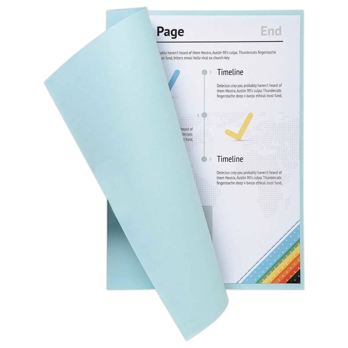 250 Sous-chemises 22 x 31 cm - Bleu clair - FIDUCIAL