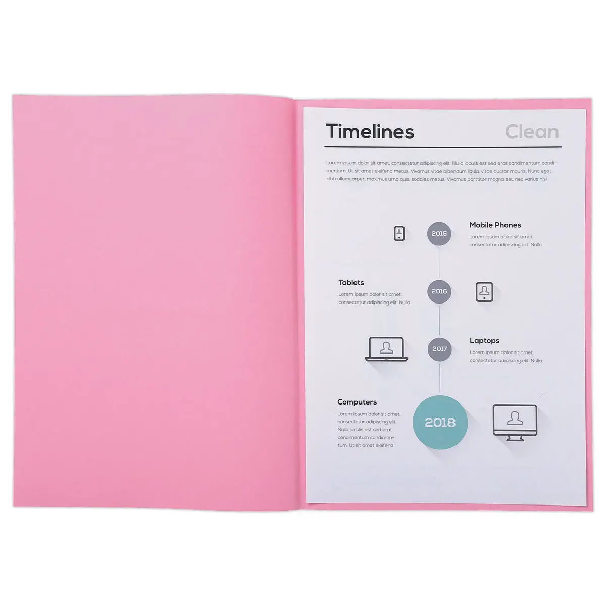 250 Sous-chemises rose pastel - 22 x 31 cm - FIDUCIAL OFFICE SOLUTIONS