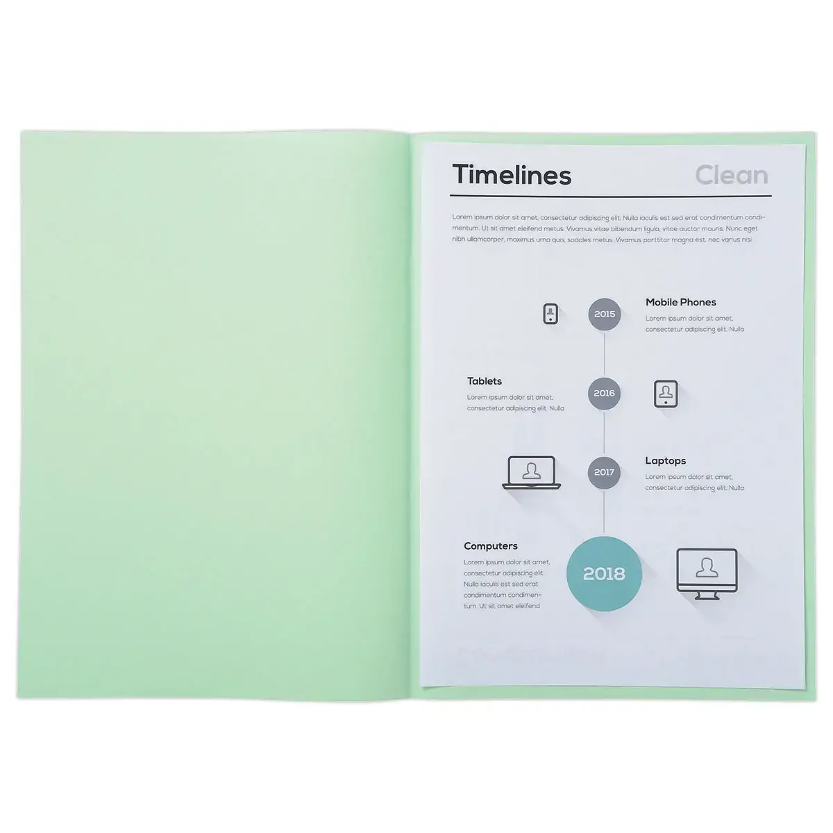 250 Sous chemises - 22x31 cm- 60g - vert pastel - FIDUCIAL