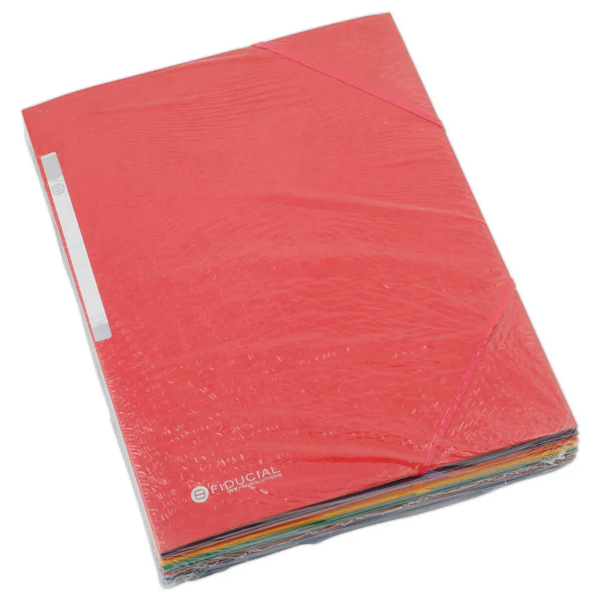 10 Chemises 3 rabats à élastiques - Carte lustrée 450 g - Dos 1,5 cm
