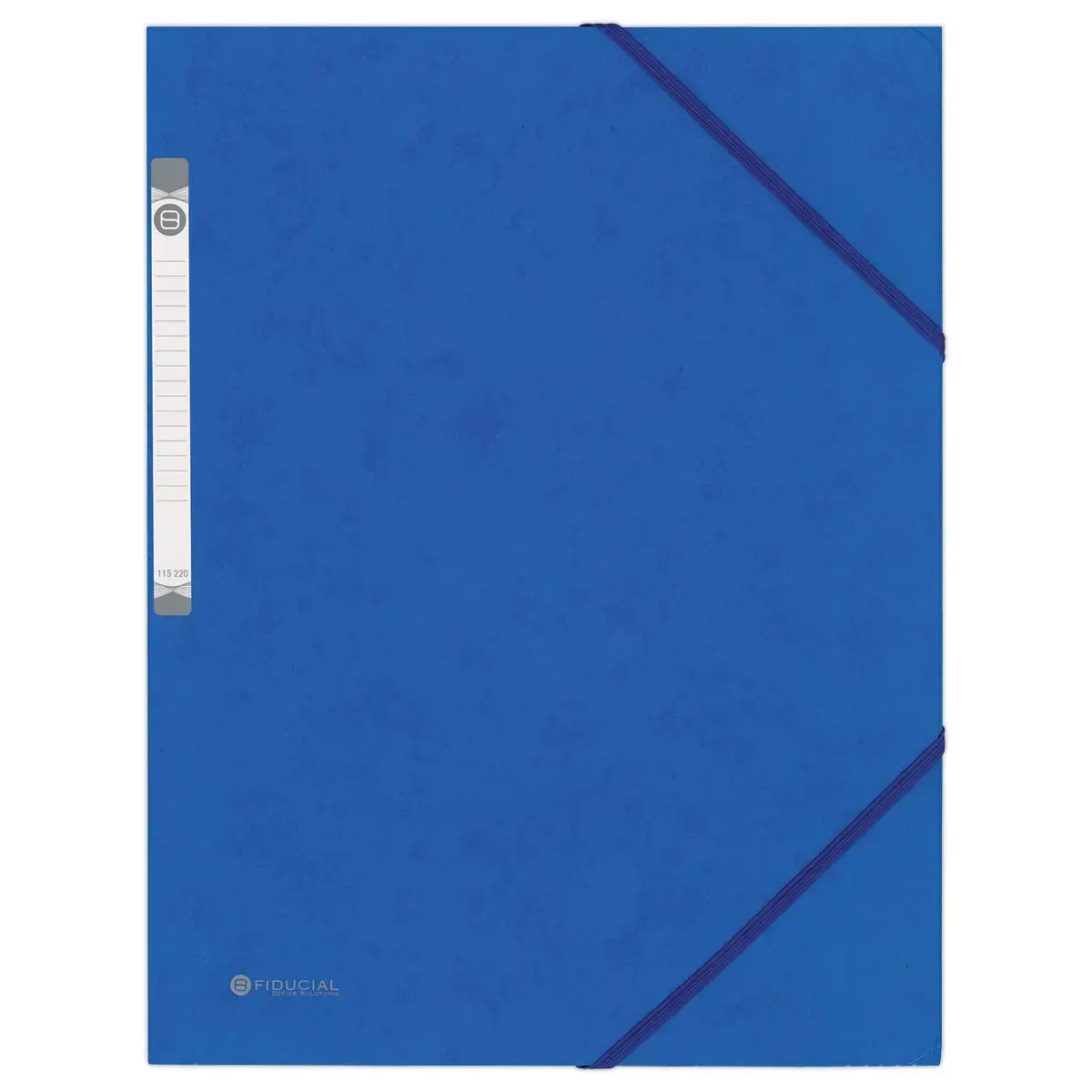 Chemise 3 rabats à élastique en carte rigide - Bleu - FIDUCIAL