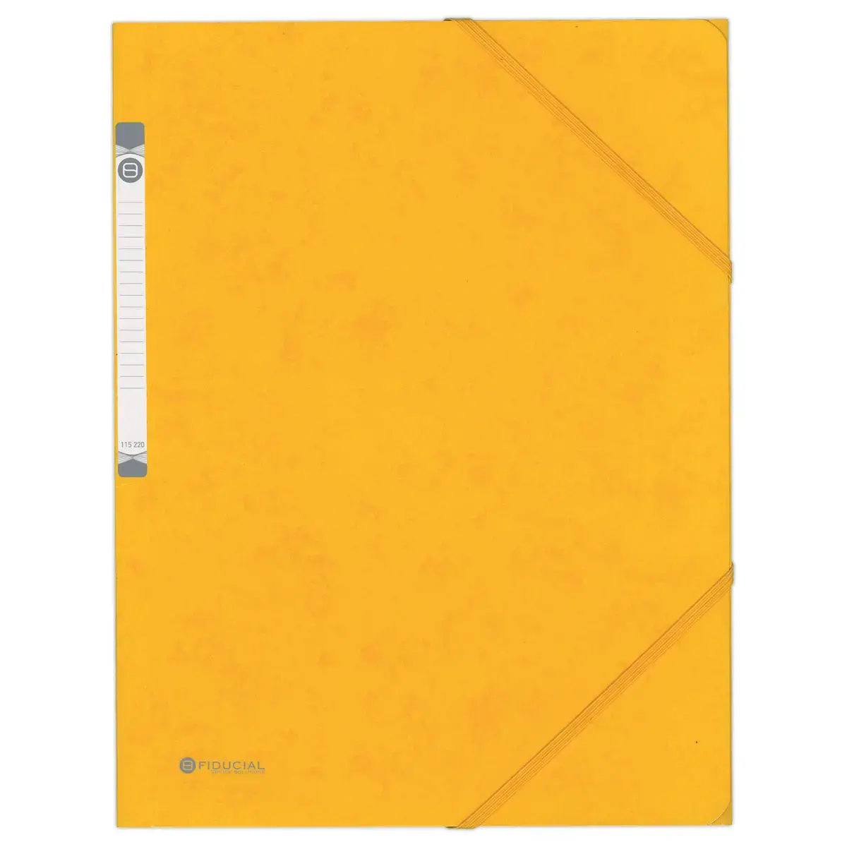Chemise 3 rabats à élastique en carte rigide - Jaune - FIDUCIAL