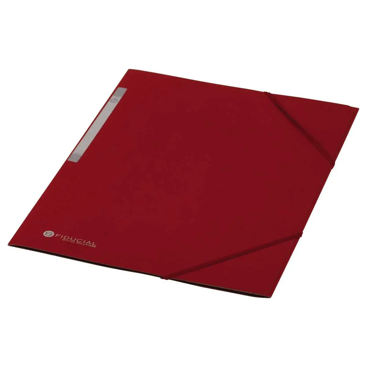Chemise 3 rabats à élastique en carte rigide - Rouge - FIDUCIAL