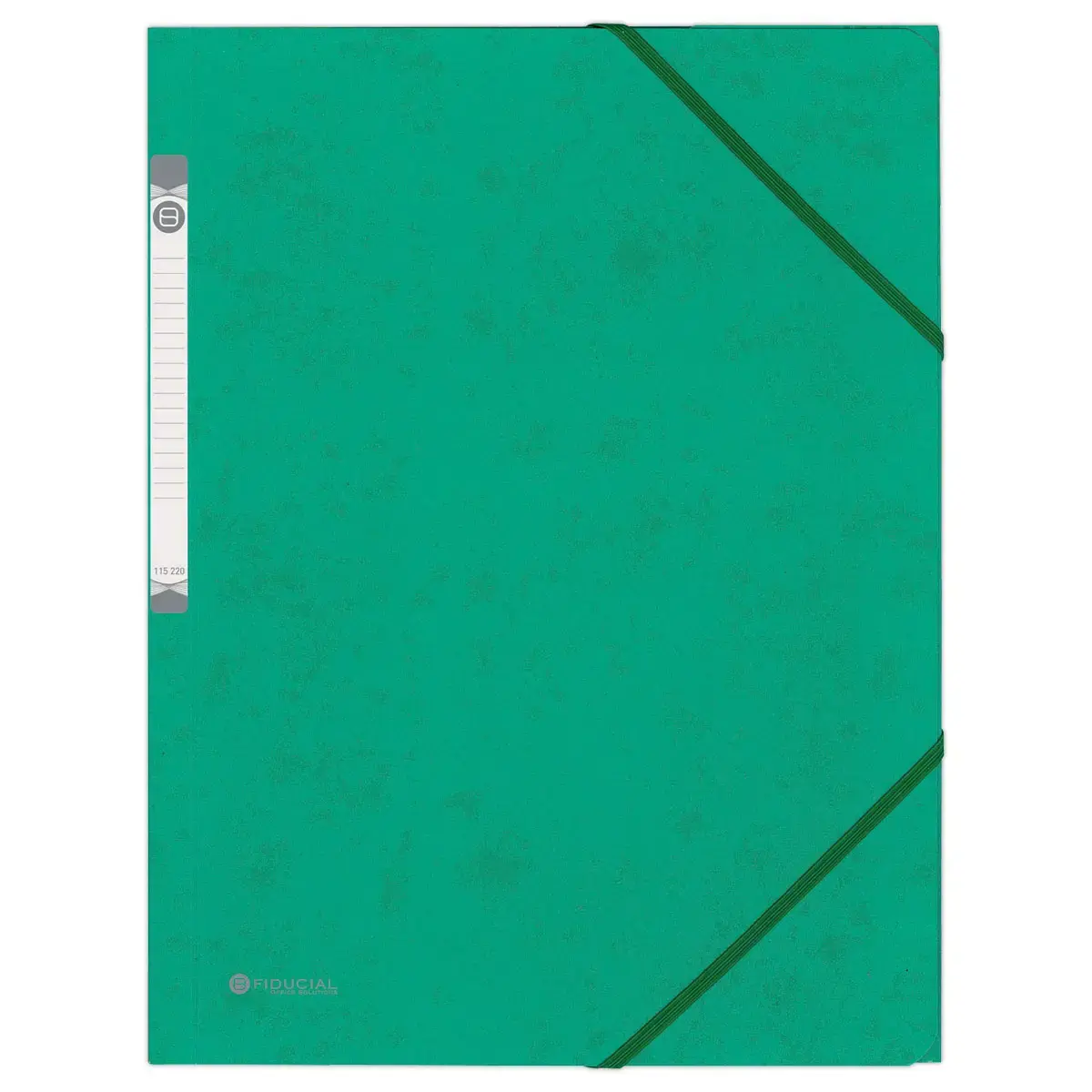 Chemise 3 rabats à élastique en carte rigide - Vert - FIDUCIAL