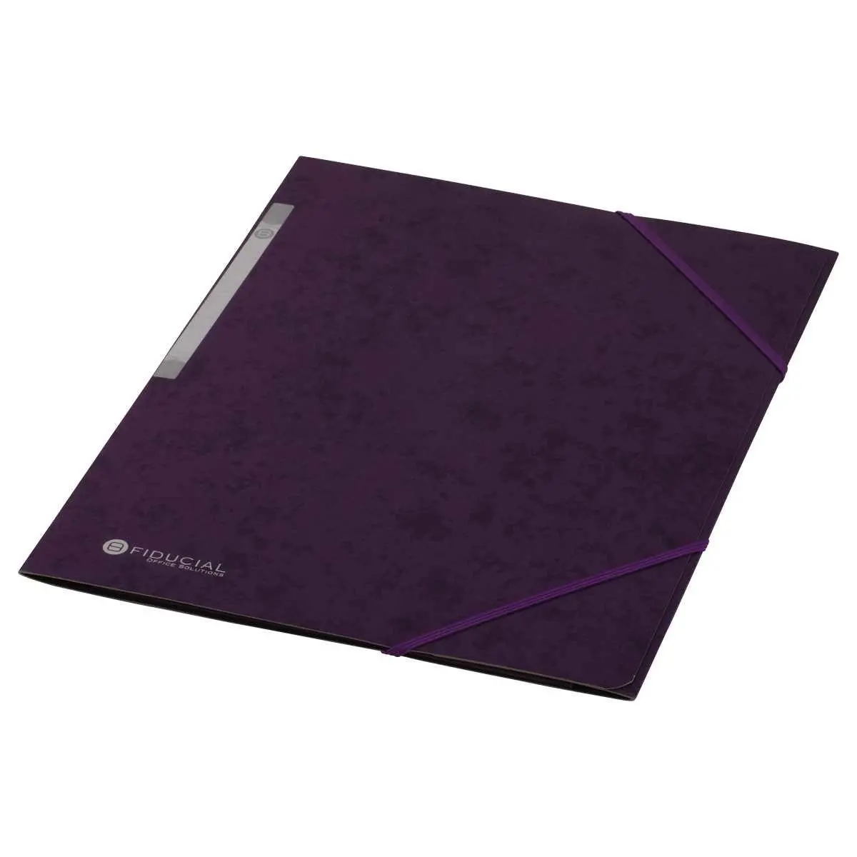 Chemise 3 rabats à élastique en carte rigide - Violet - FIDUCIAL