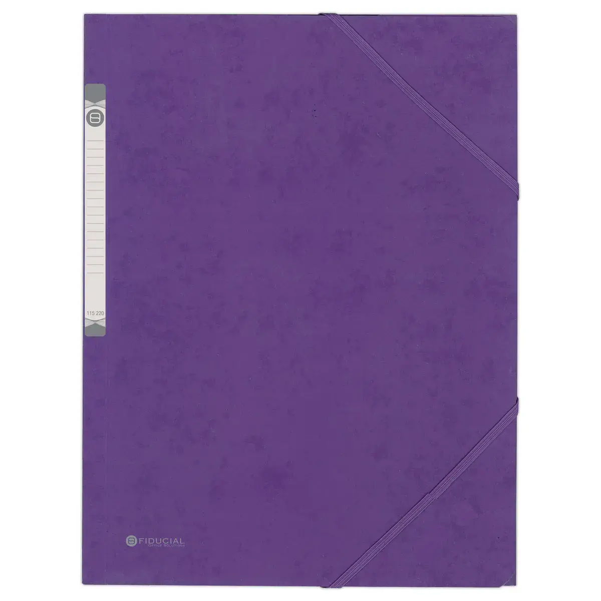 Chemise 3 rabats à élastique en carte rigide - Violet - FIDUCIAL