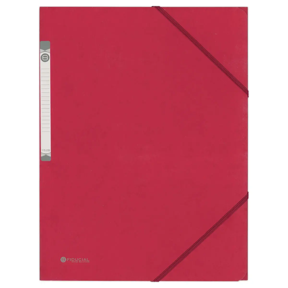 Chemise 3 rabats à élastique en carte rigide - Framboise - FIDUCIAL
