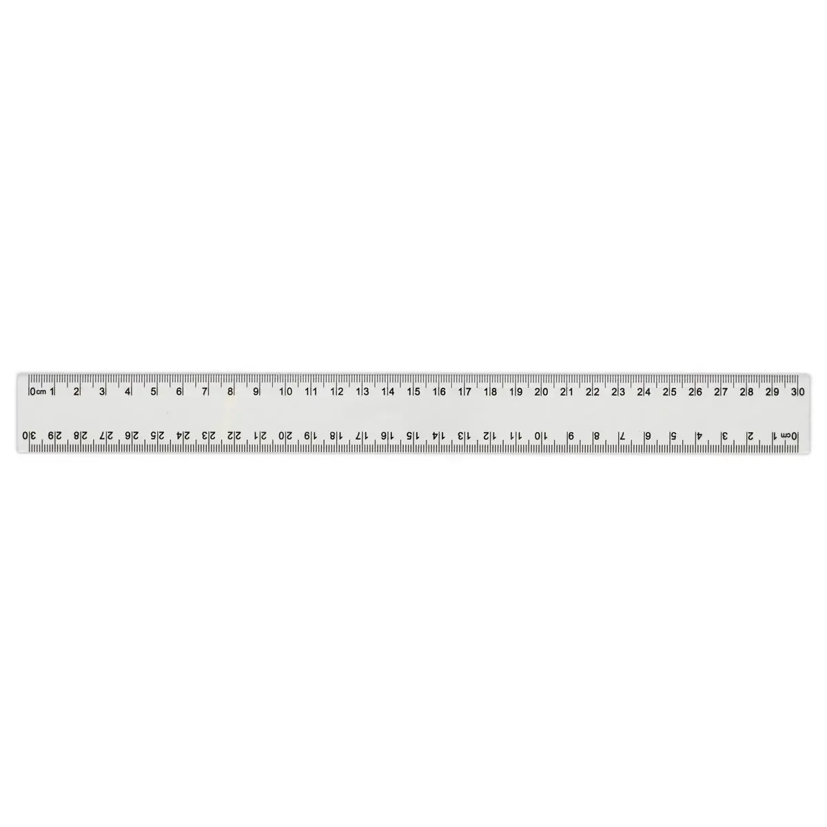 R&egrave;gle de bureau double en plastique  - 30 cm 