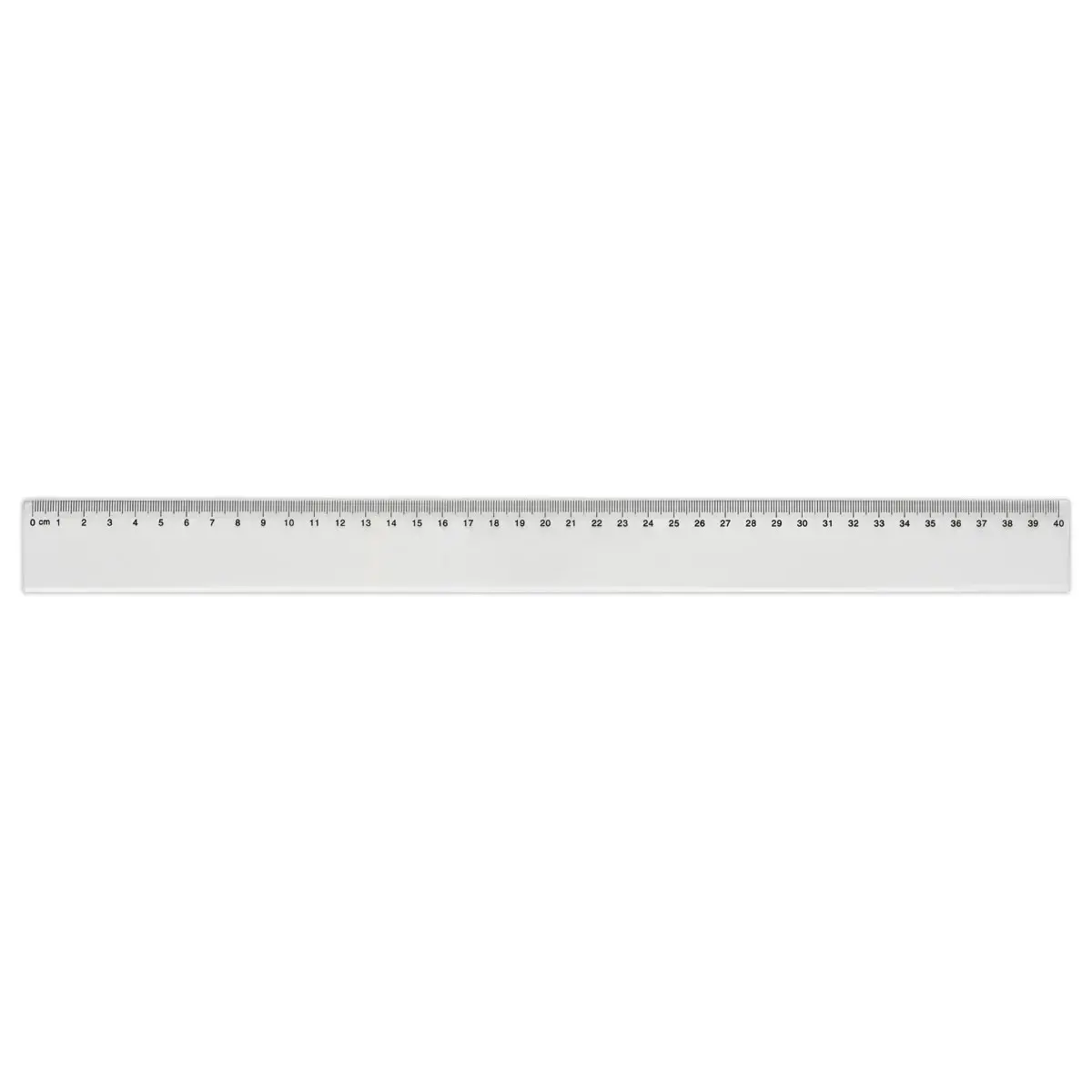 R&egrave;gle de bureau simple en plastique  - 40 cm 