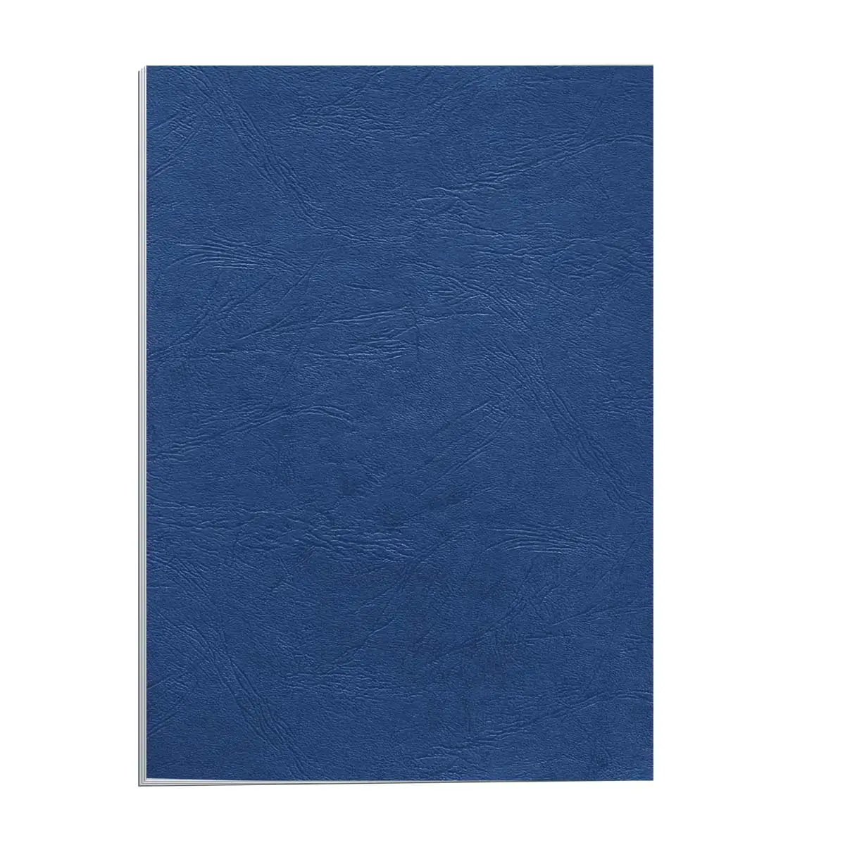 100 Couvertures A4 grain cuir - Bleu - Fellowes 
