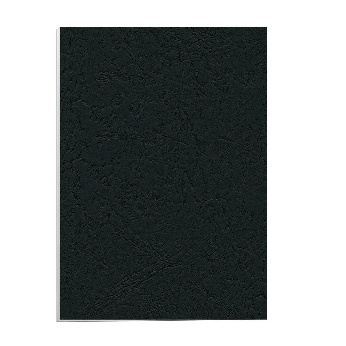 100 Couvertures A4 cuir - Noir - Fellowes
