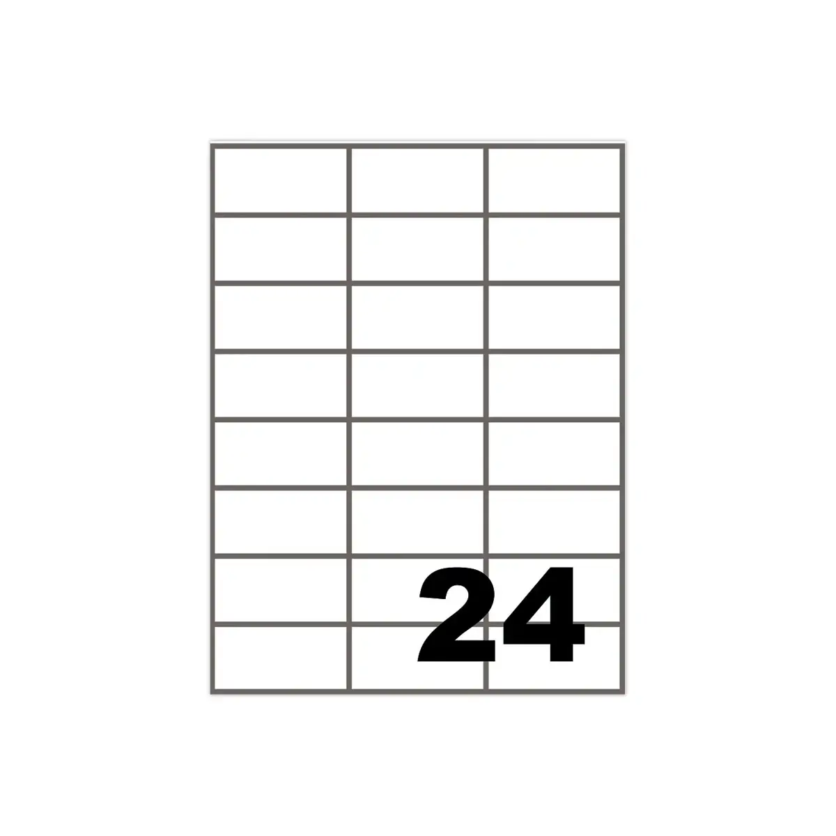 100 Etiquettes adhésives blanches 7.0 x 3.7 cm - Fiducial