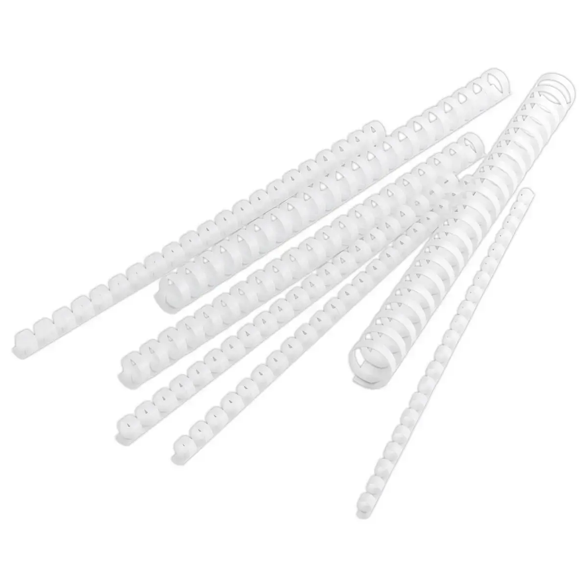 100 Reliures rondes en plastique 21 anneaux - Ø 10 mm - Access