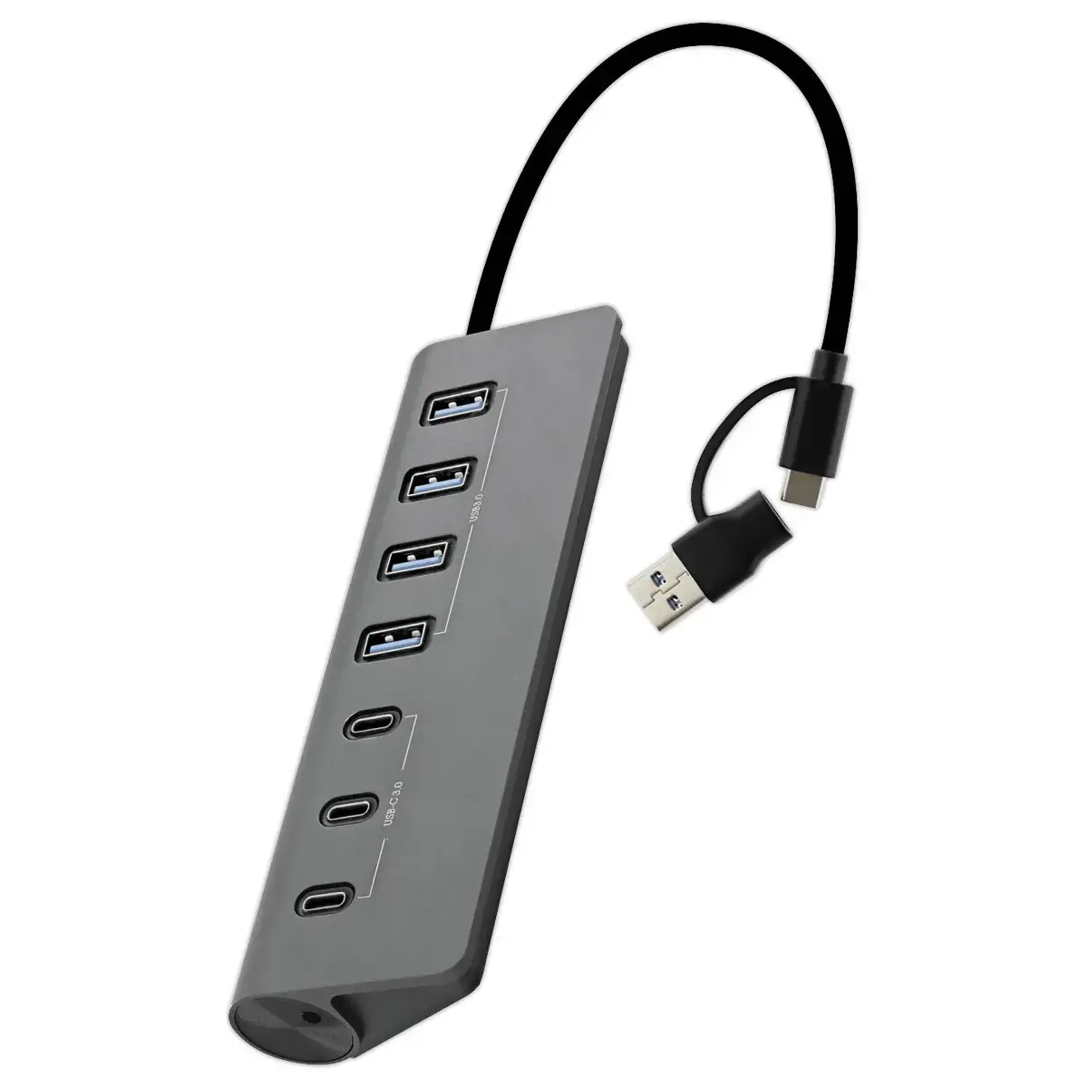 Hub 7 en 1 - USB-A et USB -C 3.0 - T'NB