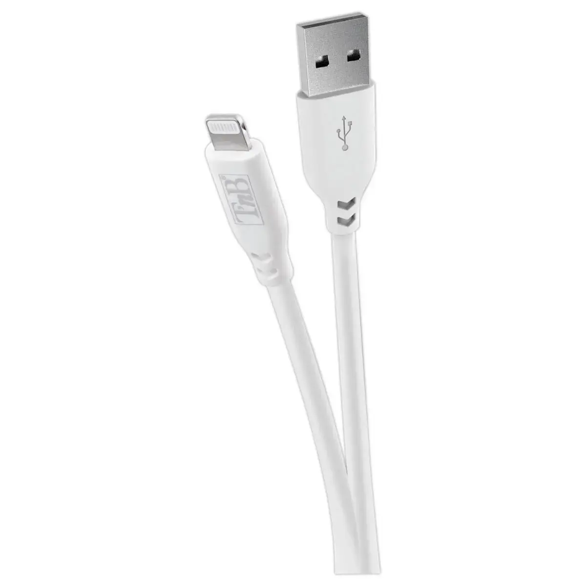 Câble USB-A / Lightning silicone - Blanc