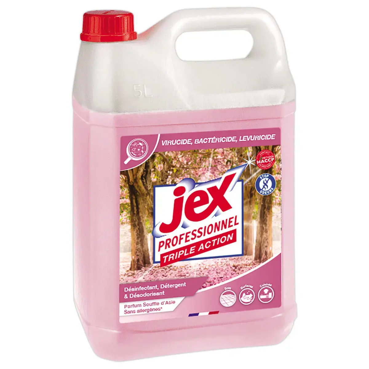 D&eacute;tergent d&eacute;sinfectant 5 L - Parfum Souffle d'Asie - JEX 