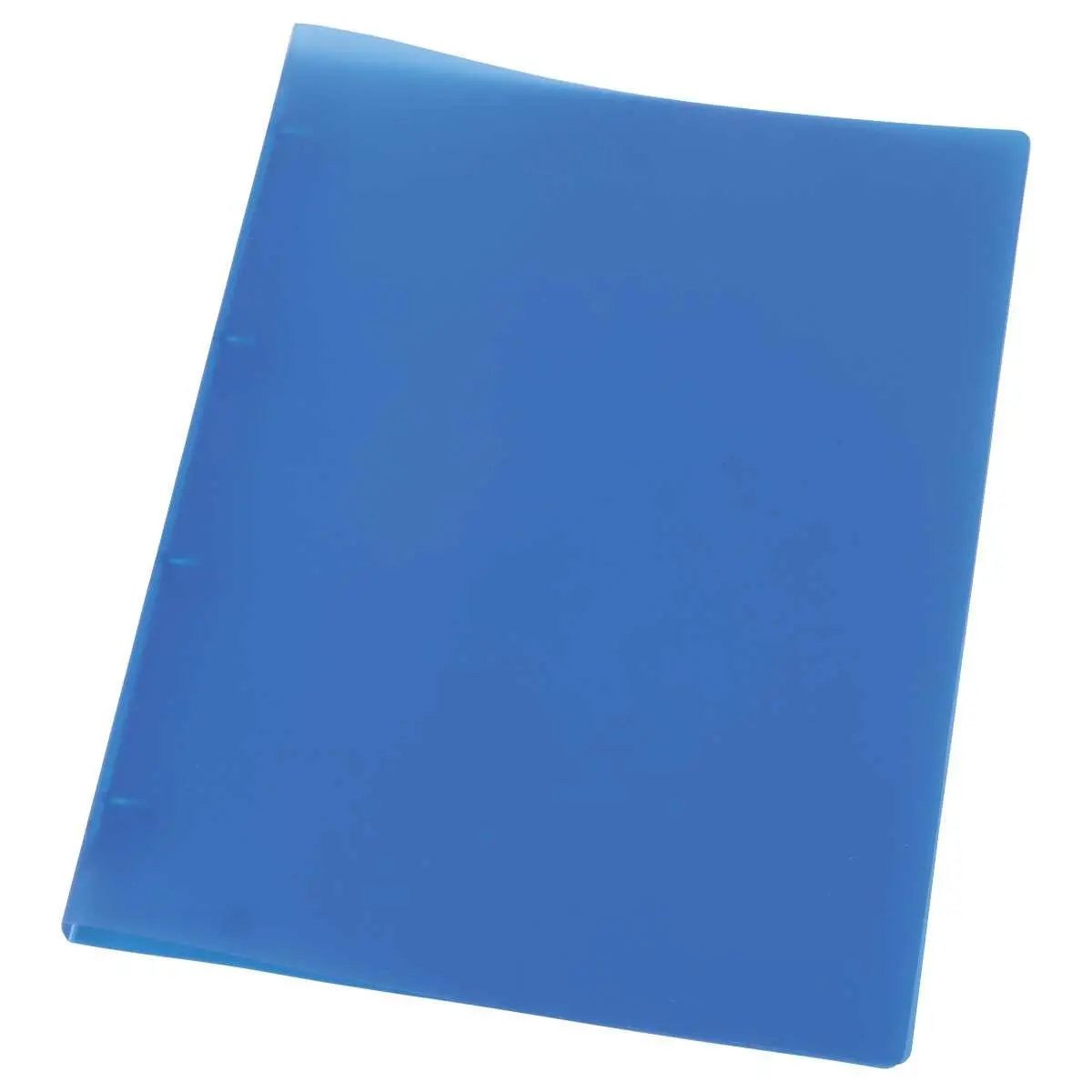 Classeur translucide coloré 4 anneaux, dos 2 cm - Bleu - FIDUCIAL