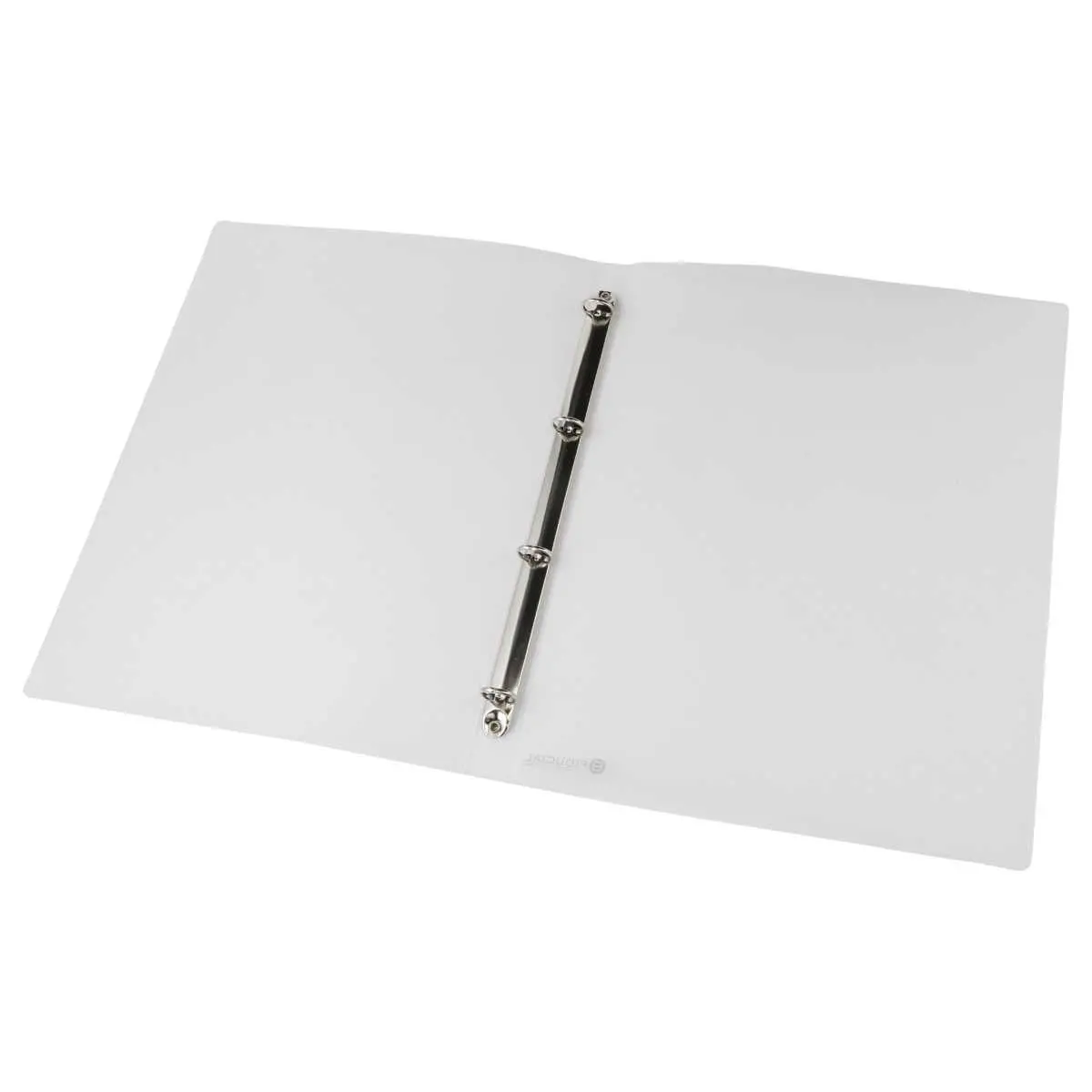 Classeur translucide coloré 4 anneaux, dos 2 cm - Incolore - FIDUCIAL