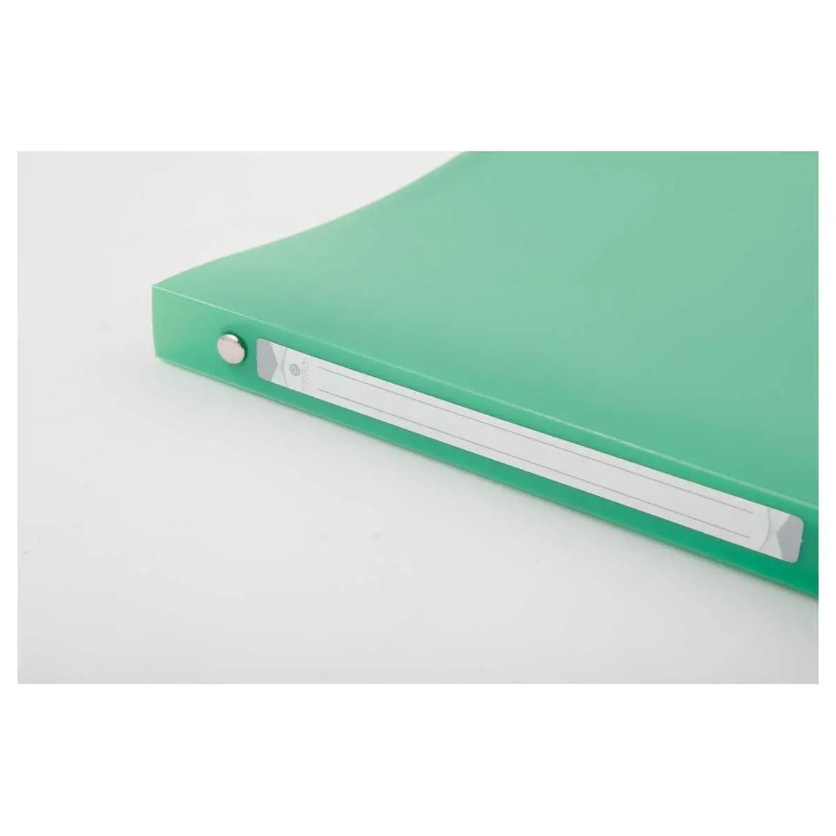 Classeur translucide coloré 4 anneaux, dos 2 cm - Vert - FIDUCIAL