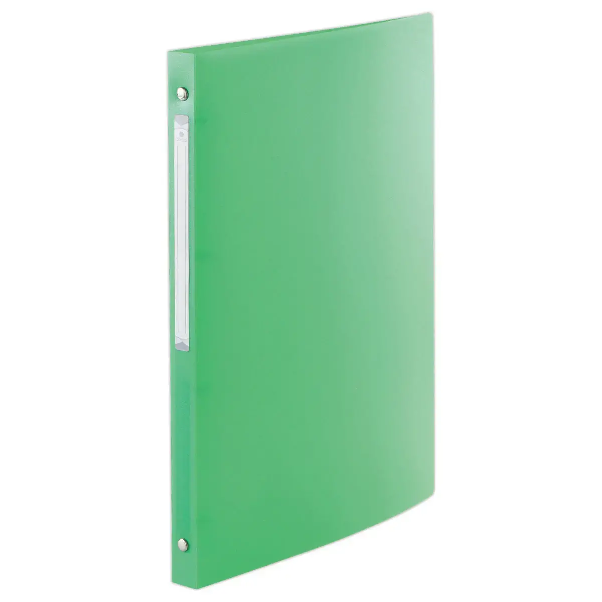 Classeur translucide coloré 4 anneaux, dos 2 cm - Vert - FIDUCIAL