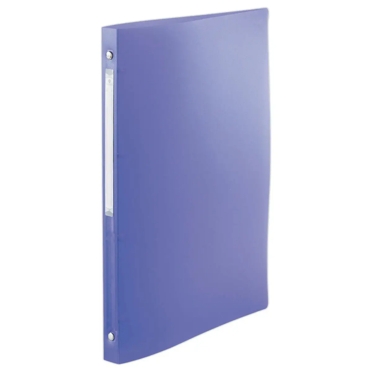 Classeur translucide color&eacute; 4 anneaux, dos 2 cm - Violet - FIDUCIAL 