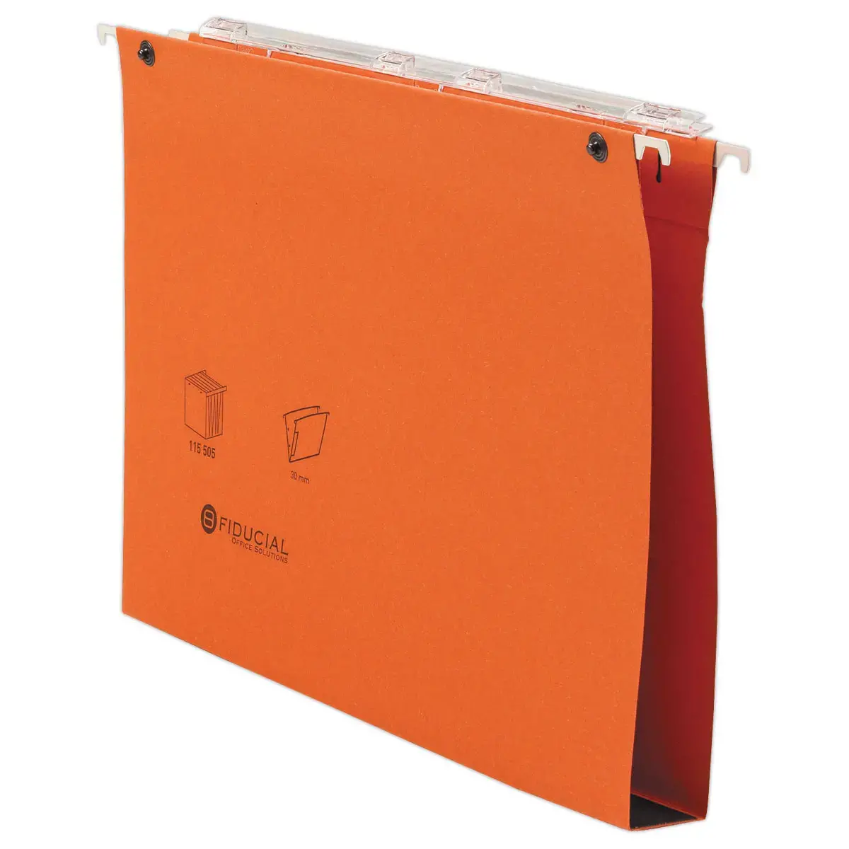 25 Dossiers suspendus pour tiroirs - Fond 3 cm - Orange 