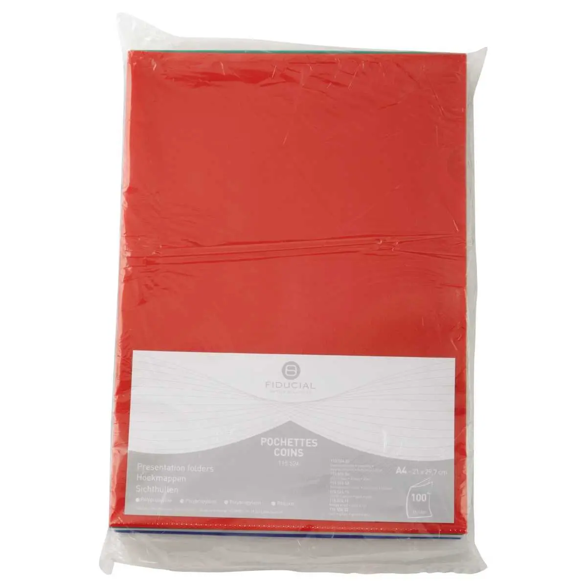 100 Pochettes coins 11/100e Assortis - Fiducial