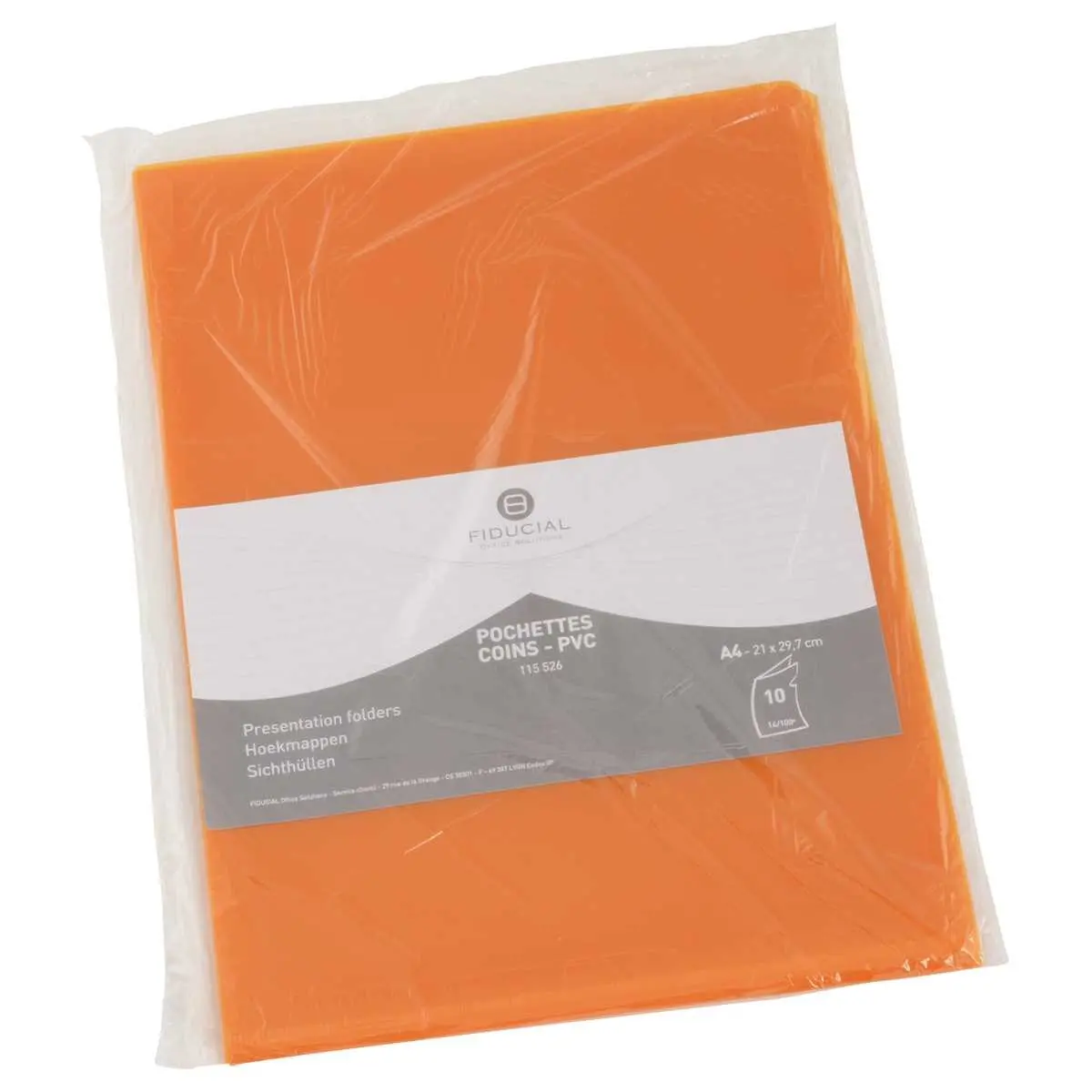 10 Pochettes coins - Orange 
