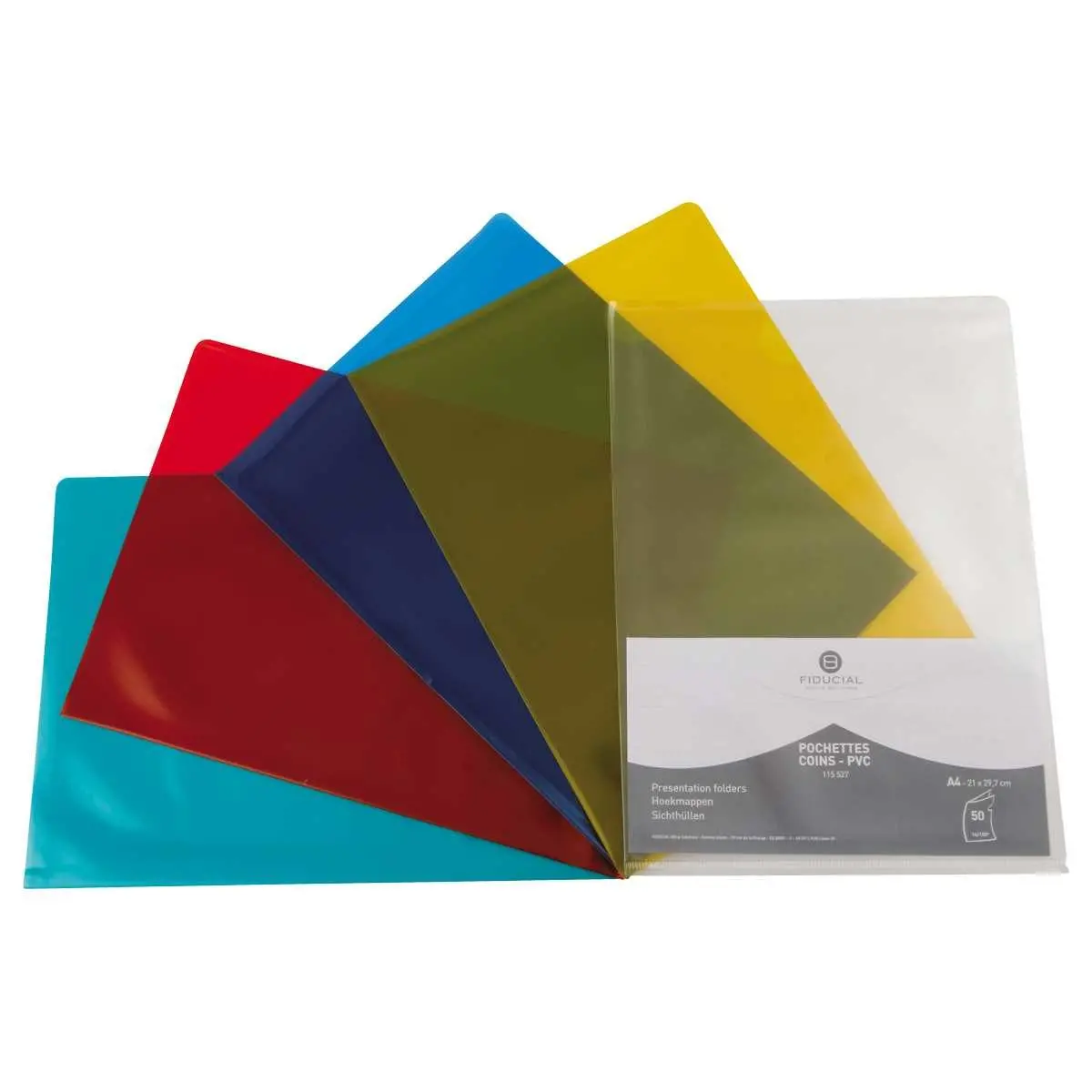 50 Pochettes plastiques - Coloris assortis