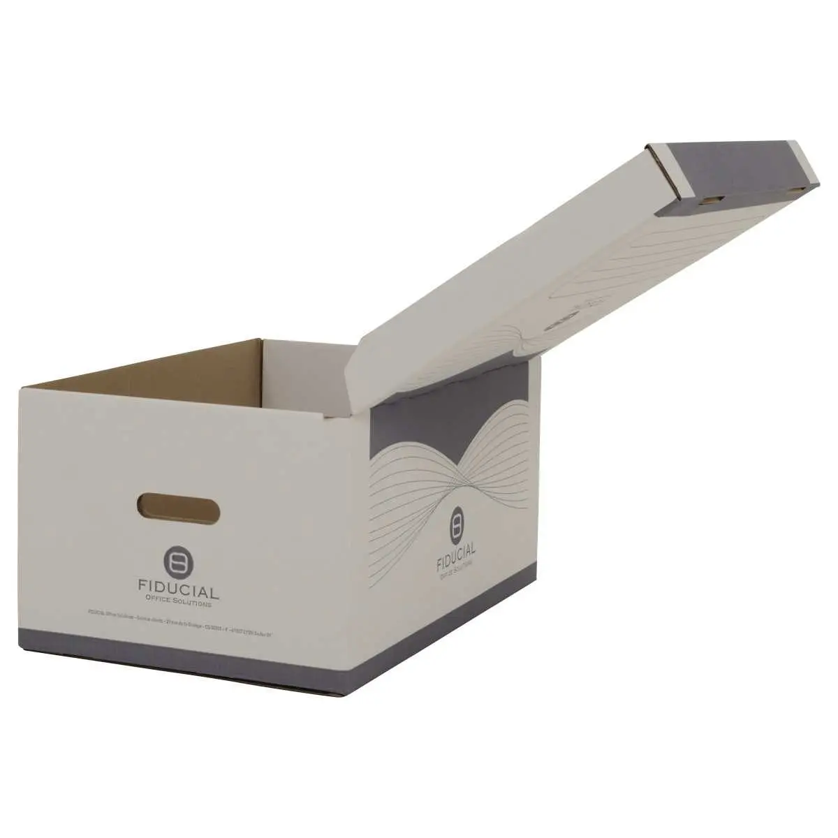 10 Containers pour boîtes archives - Ouverture sur le dessus - FIDUCIAL