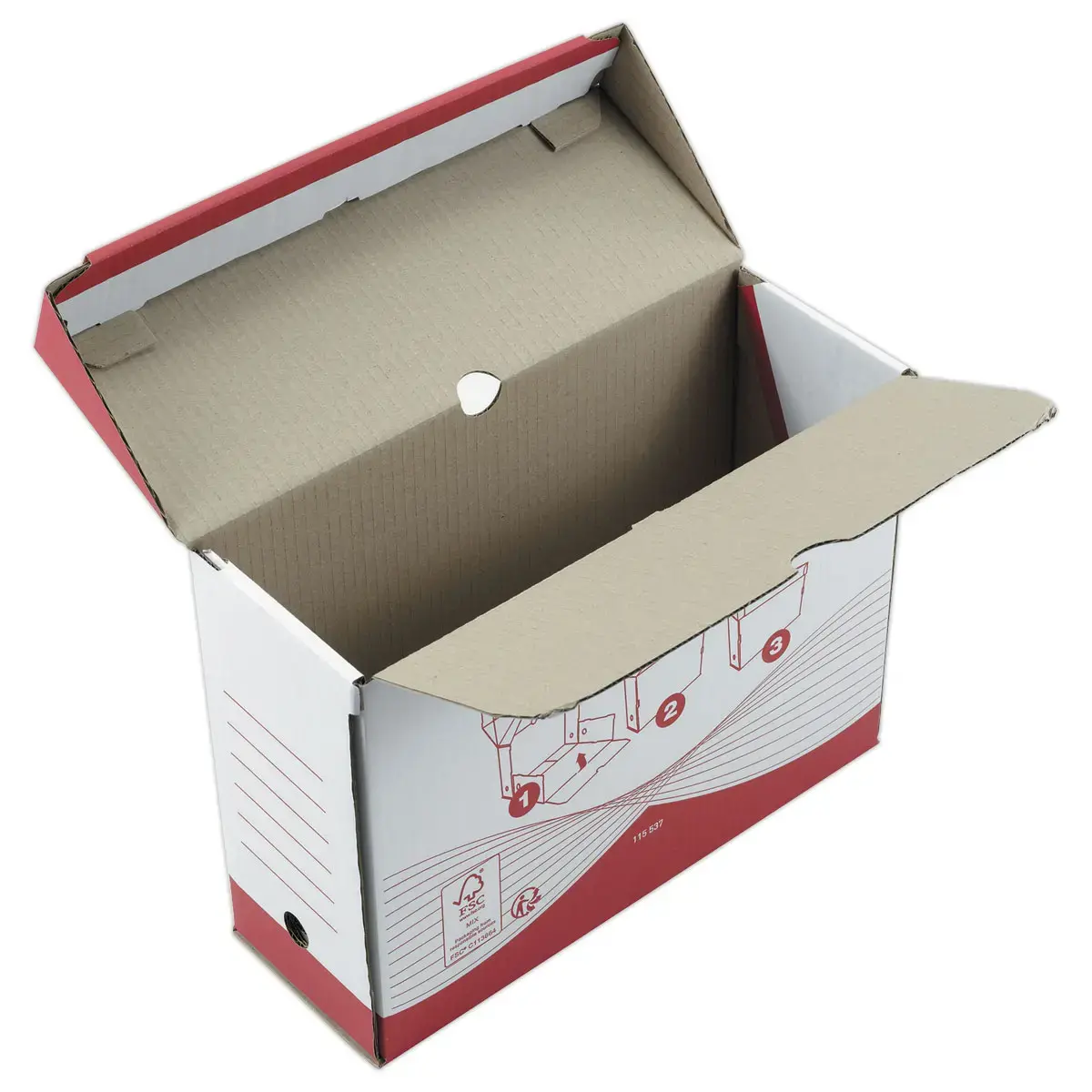 10 Bo&icirc;tes de classement et d'archives "Consultation" - Dos 12 cm - FIDUCIAL 