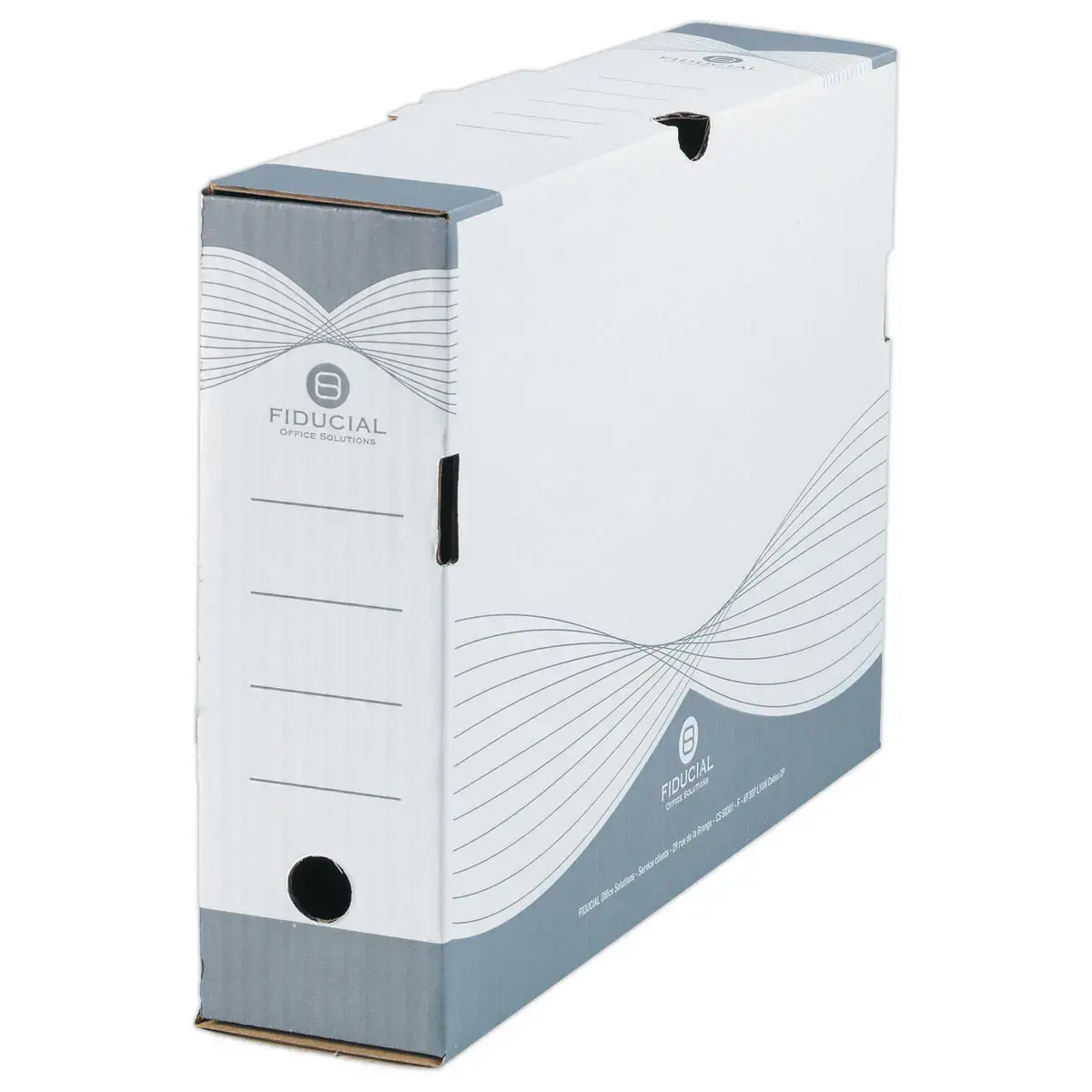 50 Boîtes à archives en carton - Dos 8 cm - FIDUCIAL