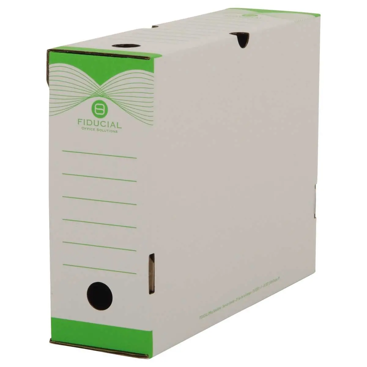 10 Boites à archives - Dos 10 cm - Vert - FIDUCIAL
