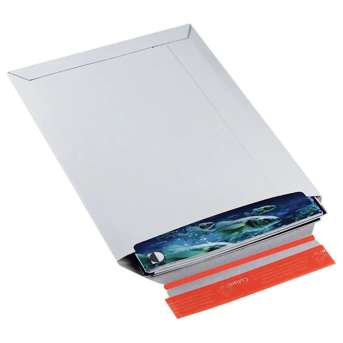 20 Pochettes d'expédition carton rigide blanc 23.5x31 cm