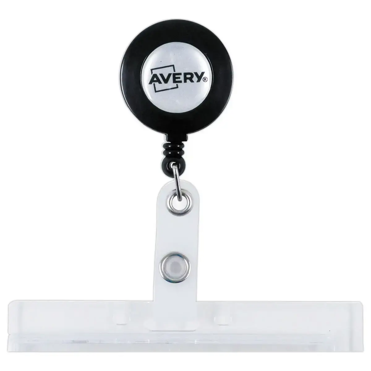 10 Porte-badges securit&eacute; 2 cartes -  9x5,4 cm avec enrouleur 