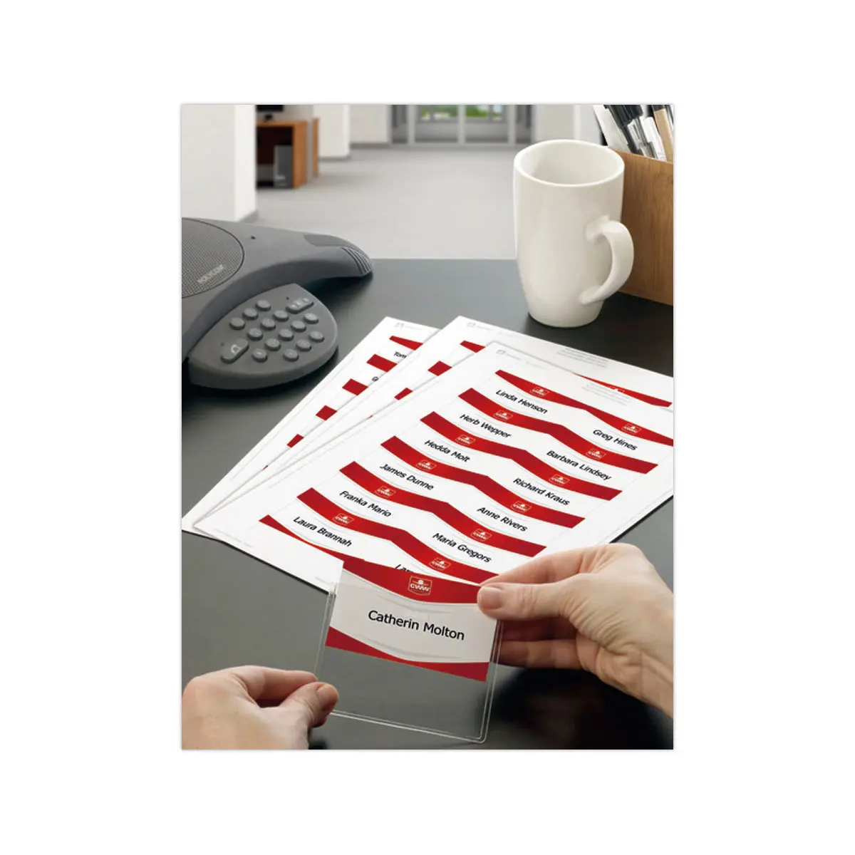 160 Etiquettes pour badges 6 x 9 cm 190 g