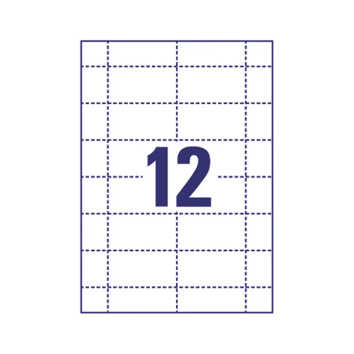 240 Étiquettes pour badges 7,5 x 4 cm 190 gr