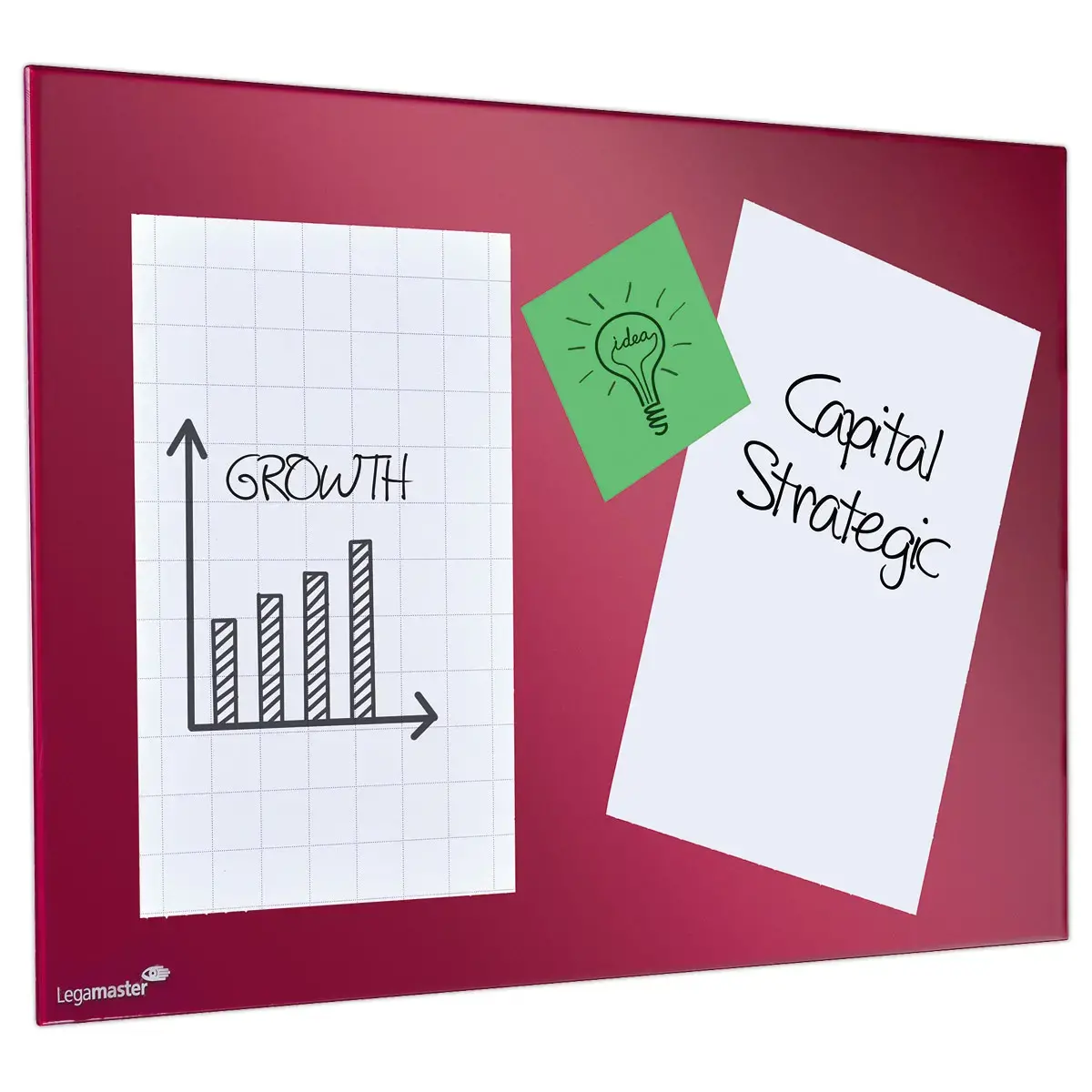 500 Notes &eacute;lectrostatiques Magic Chart - 5 couleurs - 10 x 20 cm - LEGAMASTER 