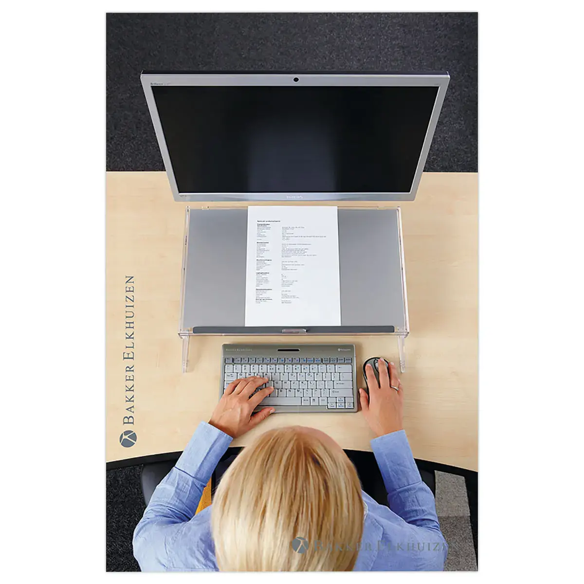 Porte-copies coulissant FlexDesk 640 &ndash; Bakker Elkhuizen 
