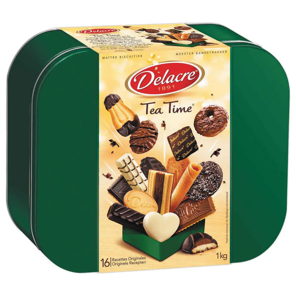 Assortiment de biscuits sucr&eacute;s Tea Time Delacre - 1 kg 