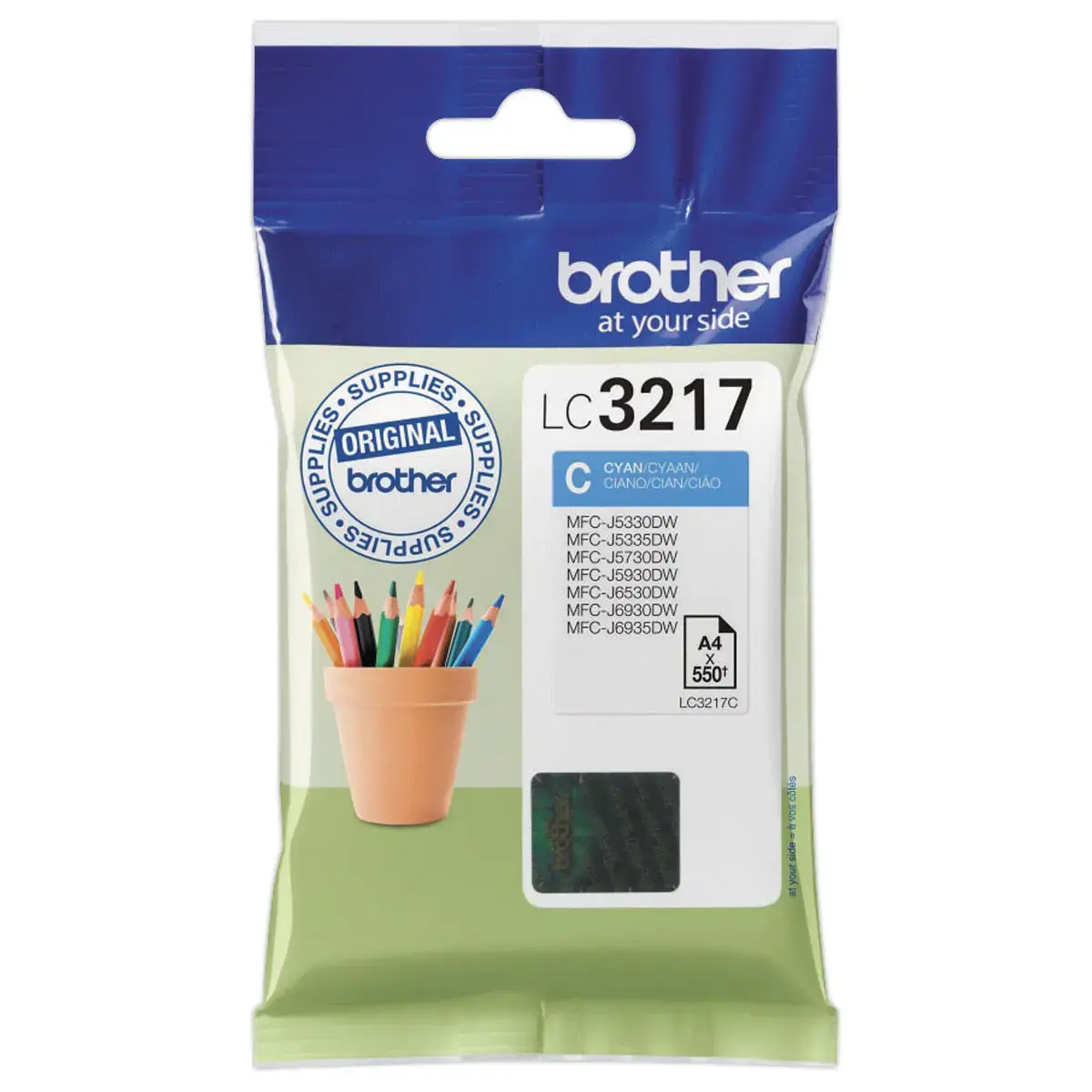 Cartouche LC3217C - Cyan - BROTHER
