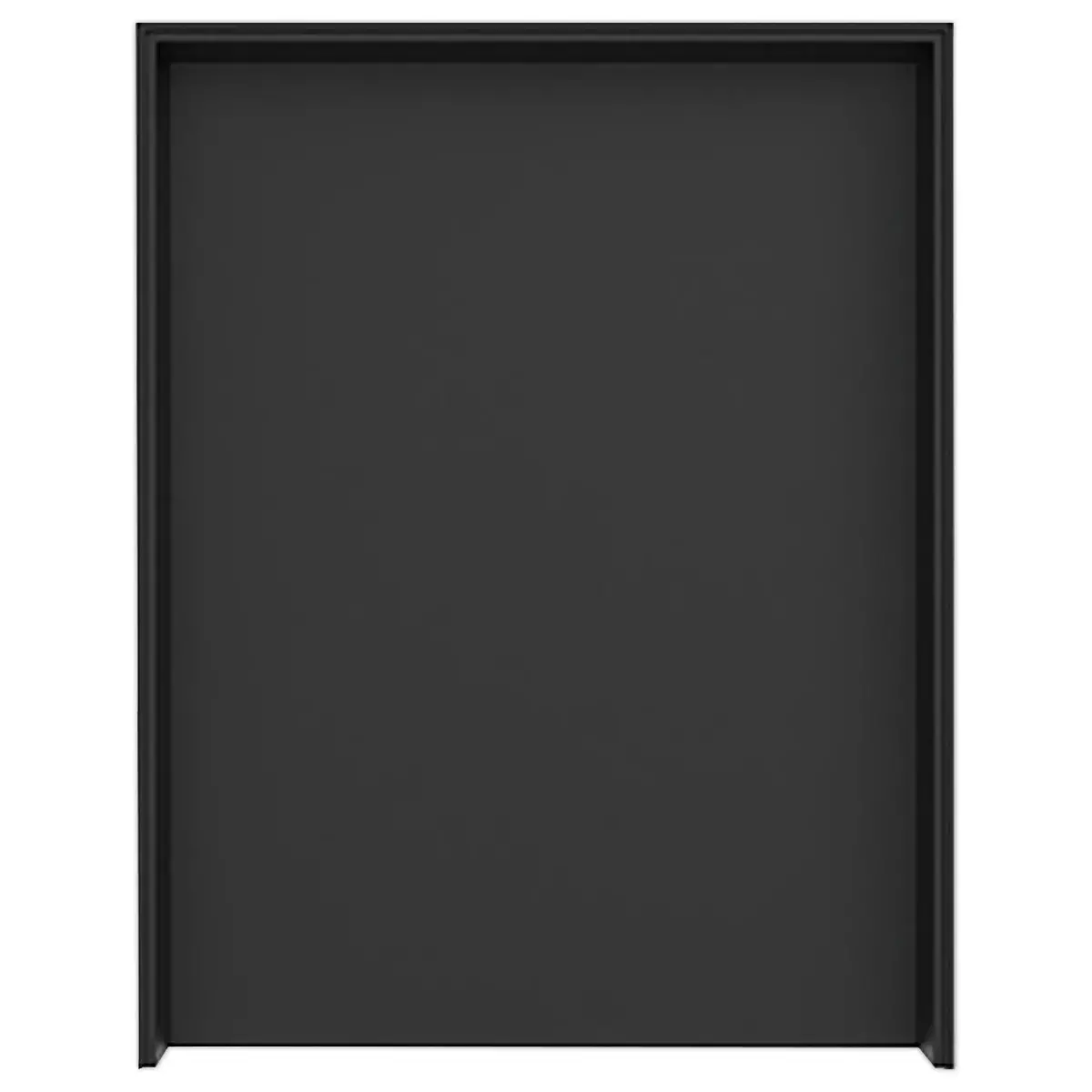 Set de 2 corbeilles &agrave; courrier noires avec trieur de bureau 