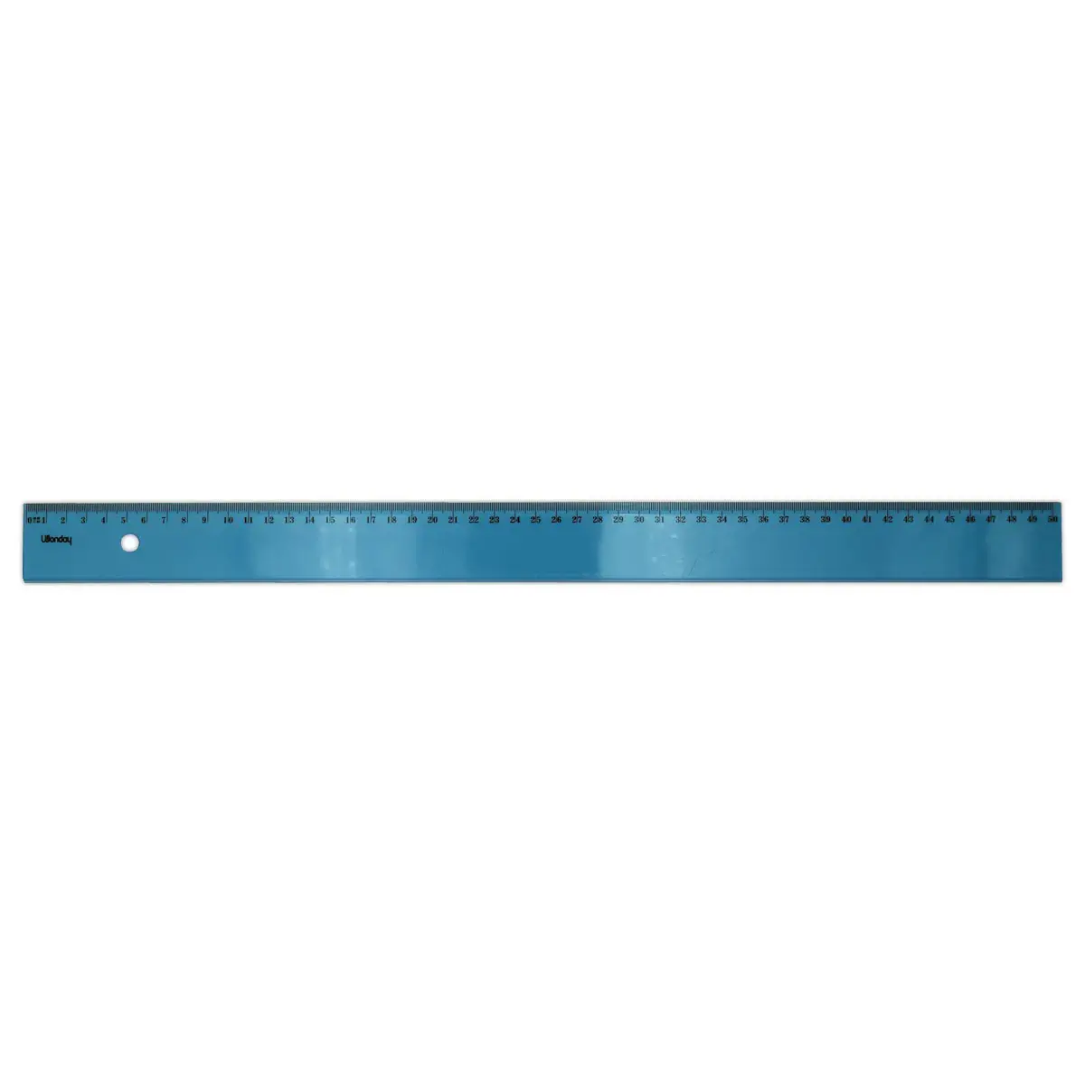 R&egrave;gle plate 50cm en Plastique Gradu&eacute;e avec Biseau - WONDAY 